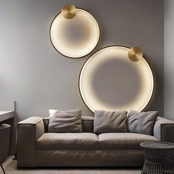 Toolight Toolight, LED nástenné svietidlo 40cm 17W 4000K APP1388-CW, zlatá matná, OSW-00912