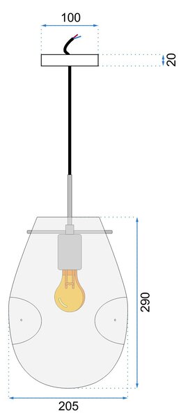 Toolight - Škandidávske závesné svietidlo APP329-1CP, strieborná, OSW-00329