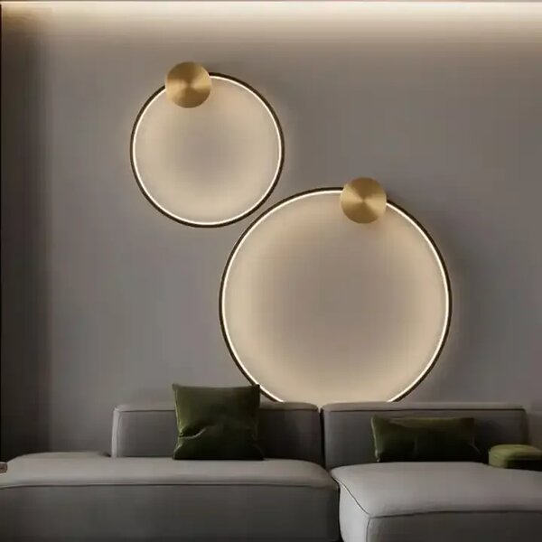 Toolight Toolight, LED nástenné svietidlo 40cm 17W 4000K APP1388-CW, zlatá matná, OSW-00912