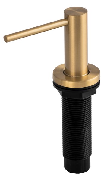 Gamma Lux Slim, kuchynský dávkovač saponátu 400ml, zlatá matná, GMA-LUX-SLIM-BGD