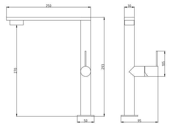 Gamma Nook Pro, vysoká drezová batéria h-293, chrómová, GMA-BNKP-CH