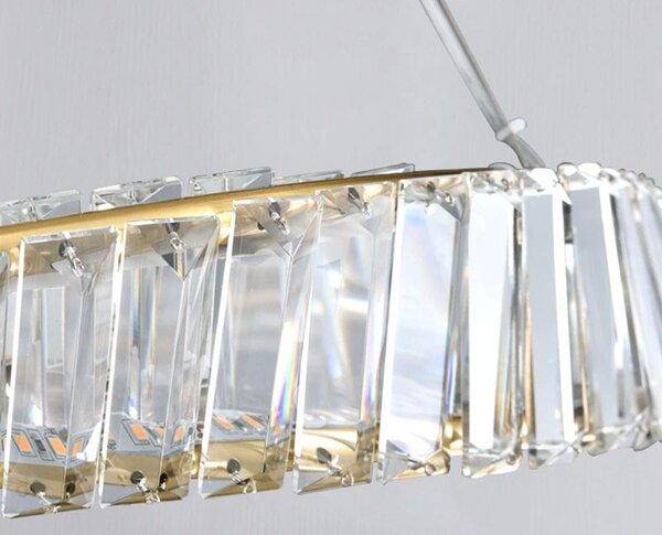 Toolight Toolight, LED krištáľová lampa 42W APP1064-1CP, zlatá, OSW-00676