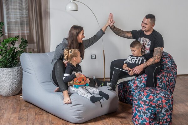 SakyPaky sedací vak Plážo limeta