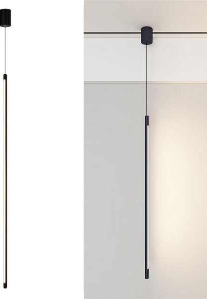 Toolight Toolight, LED stropné svietidlo 100cm 13W 4000K APP1413-C, čierna matná, OSW-00964
