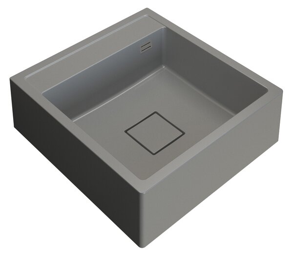 Gamma Farmerski, 1-komorový granitový drez 600x630x210 mm, šedá, GMA-ZLE000212