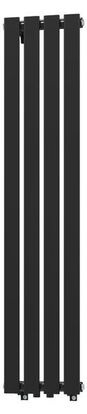 Gamma Vertical, vykurovacie teleso 296x1400 mm, 458 W, čierna matná, GMA-VERT-1400296-BK