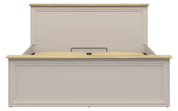 NovýNábytok.sk Manželská posteľ 160 cm BRW Anga LOZ/160/B (kašmír + dub muavella). Vlastná spoľahlivá doprava až k Vám domov. 1157168