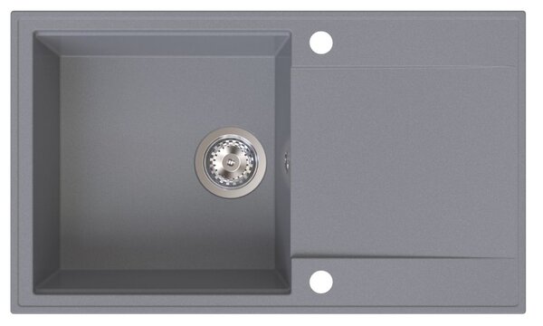 Sink Quality Sink55, kuchynský granitový drez 780x460x215 mm, šedá, SKQ-SINK.D.1KDOL