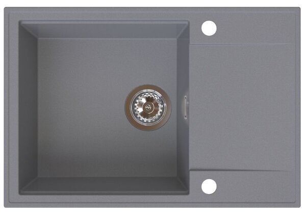 Sink Quality Sink55, kuchynský granitový drez 680x460x215 mm, šedá, SKQ-SINK.D.1KDO