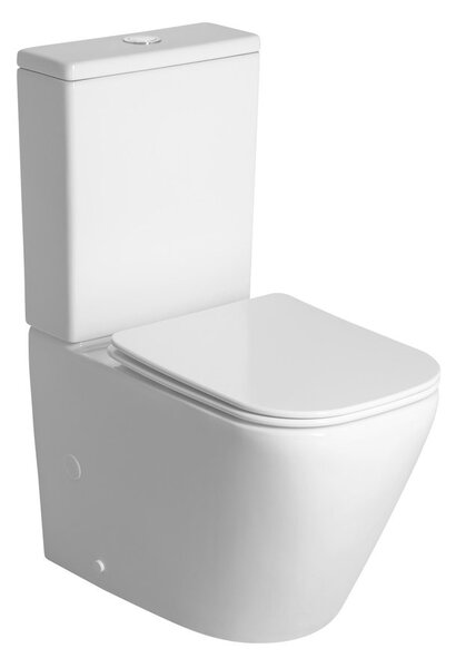 Sapho Sapho, IMALA WC kombi misa, Vortex Rimless, 61x35,5cm, spodný/zadný odpad, biela, PC107-111