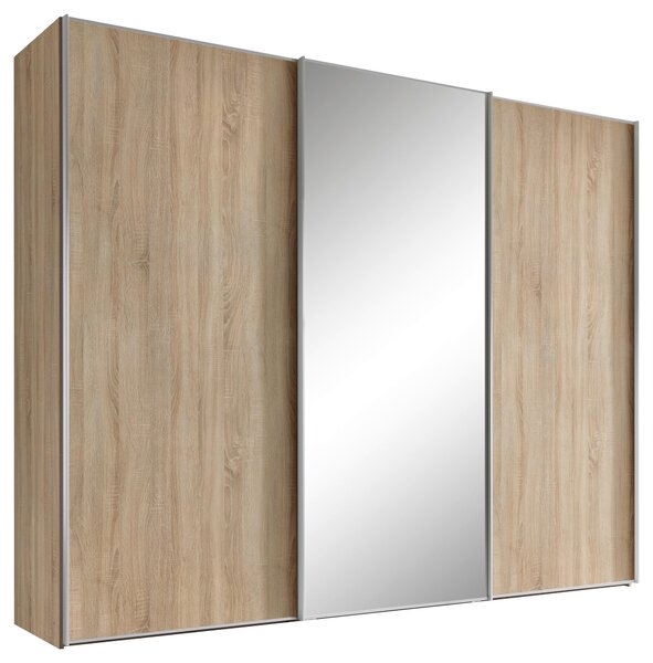 ŠAT. SKRIŇA S POSUV. DVERAMI, dub sonoma, 249/240/68 cm Moderano - Skrine