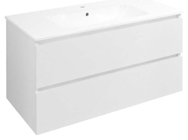 Sapho Sapho, EZARA umývadlová skrinka 99,8x52x46cm, biela lesk, EZ101-3030