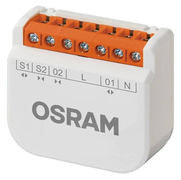 OSRAM SMART+ WiFi spínací modul, akčný člen pre rolety, zapustený IP20, Biela / opálová, Plast