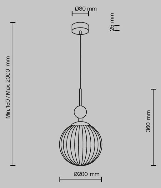 Maytoni závesné svietidlo Tavo, béžové, travertín/sklo, Ø 20 cm, Krémová / jantárovo žltá, Obývacia izba / jedáleň, Sklo, Moderný, Závesné svietidlo