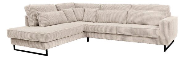 ROHOVÁ SEDAČKA, textil, kompozitné drevo, béžová Livetastic - Sedačky, Online Only
