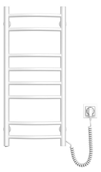 Aqualine Aqualine, SUPE elektrický sušiak uterákov, 360x800mm, 107W, biela, SU140