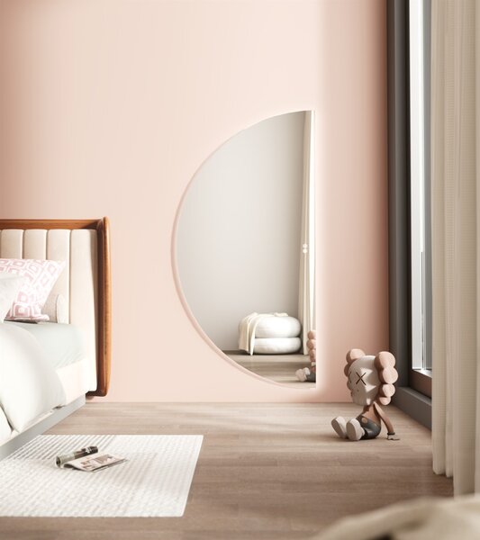Erga Kori, polkruhové LED zrkadlo 70x140cm, 2875 lm, 3 farby svetla, ERG-V01-KORI-7014-CL