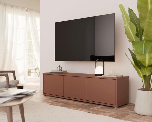 NÍZKA KOMODA, terakotová, 154,2/42,5/34,9 cm Carryhome - TV nábytok, Online Only