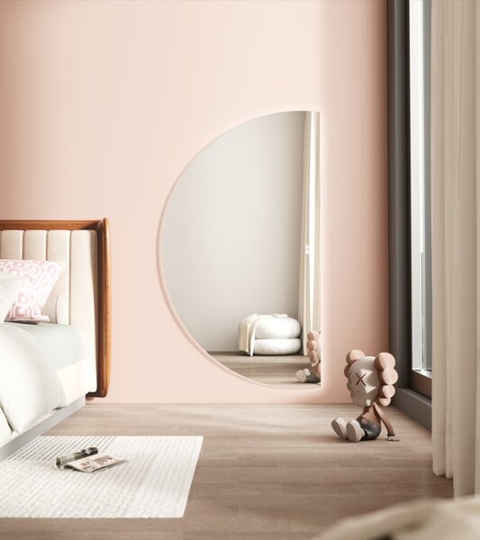 Erga Kori, polkruhové LED zrkadlo 80x140cm, 3105 lm, 3 farby svetla, ERG-V01-KORI-8014-CL