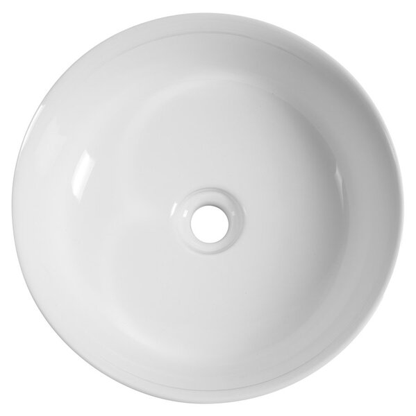 Sapho Sapho, ALETTE keramické umývadlo na dosku, vysoké, priemer 41cm, biela, AR459
