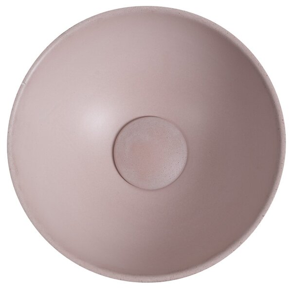 Sapho Sapho, MINOR betónové umývadlo na dosku, priemer 26cm, ružová matná, MR26021