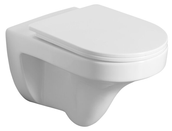 Aqualine Aqualine, DENICA závesná WC misa, Vortex Rimless, 36x52cm, biela, PS8512