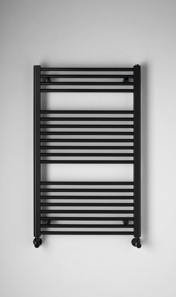 Aqualine Aqualine, DIRECT vykurovacie teleso s bočným pripojením 600x960 mm, čierna matná, ILR96B