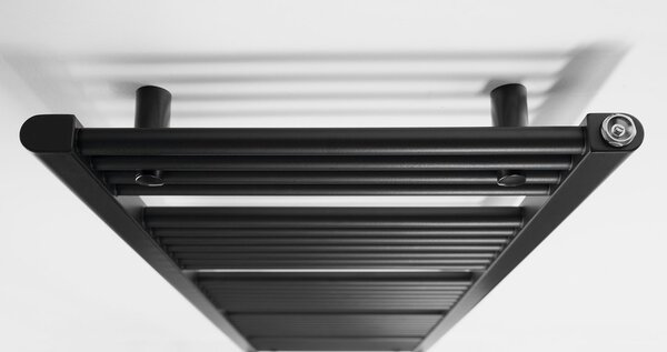 Aqualine Aqualine, DIRECT vykurovacie teleso s bočným pripojením 450x1680 mm, čierna matná, ILR64B