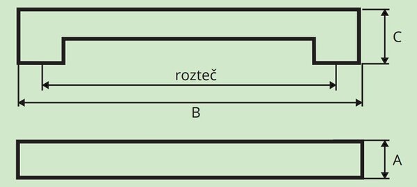 Gamet LORENZA nikel satén 128 mm