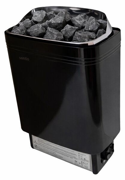 Sentiotec saunová pec elektrická 60B black top steel black