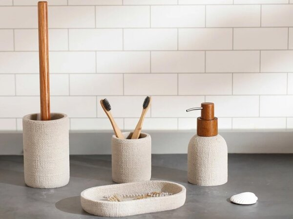 Sapho Sapho, CRAFT WC kefa na postavenie, acacia/čierna, 8572