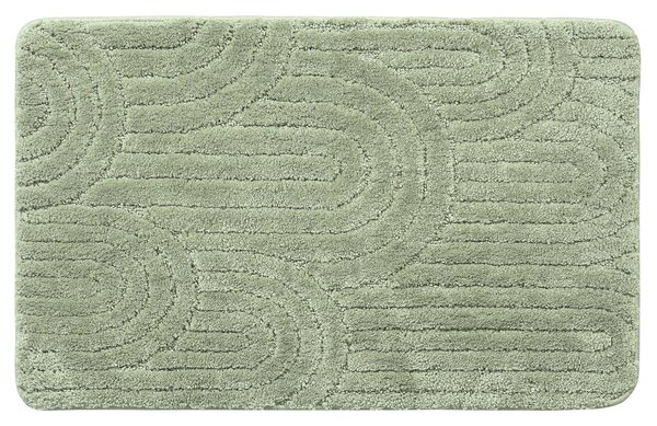 Aqualine Aqualine, RIST kúpeľňová predložka, 50x80cm, 100% polyester, protišmyk, zelená, NI8594