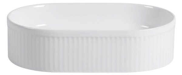 Erga Halle, umývadlo na dosku 490x315x130 mm, biela lesklá, ERG-V03-HALLE49-WH