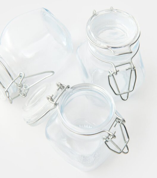 Sinsay - Súprava pohárov so zacvakávacím viečkom 3 pack - clear