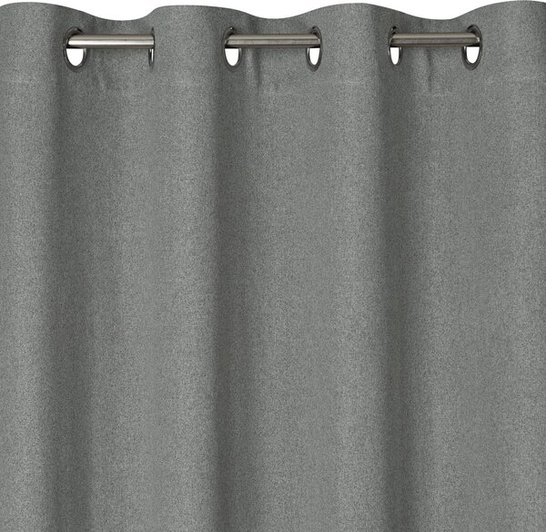 ZÁVES NA KRÚŽKOCH LIDIA 140X250 CM STRIEBORNÁ
