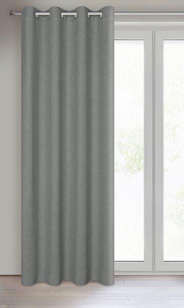 ZÁVES NA KRÚŽKOCH LIDIA 140X250 CM STRIEBORNÁ