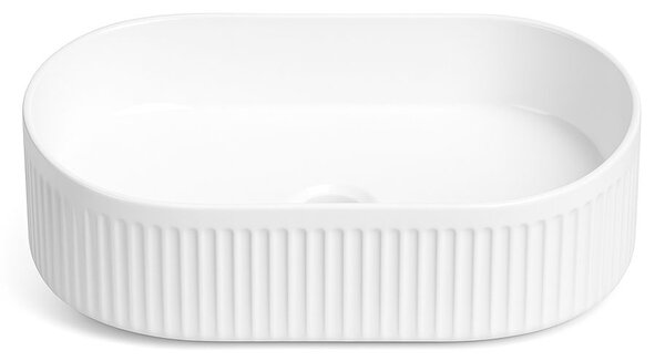 Erga Halle, umývadlo na dosku 490x315x130 mm, biela lesklá, ERG-V03-HALLE49-WH