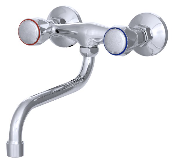 Gamma Clasic S, nástenná drezová batéria 150mm, chrómová, GMA-BCCS-S-CH