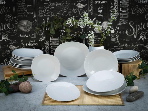 JEDÁLENSKÝ SERVIS SQUARE WEISS 18-dielne Creatable - Online Only bytové doplnky, Online Only
