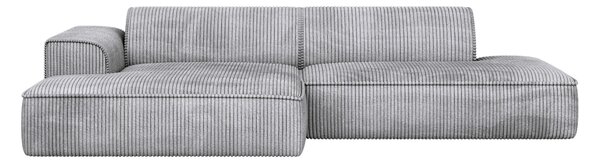 ROHOVÁ SEDAČKA, plast, textil, kompozitné drevo, svetlosivá Livetastic - Sedačky, Online Only