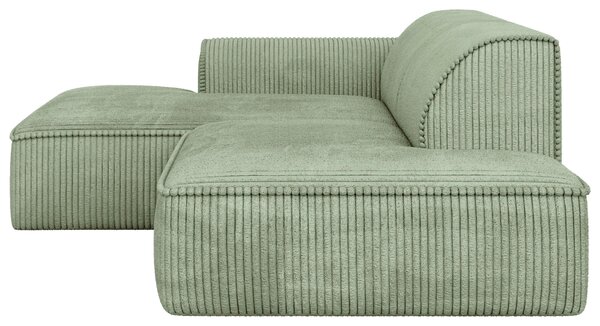 ROHOVÁ SEDAČKA, plast, textil, kompozitné drevo, mätovozelená Livetastic - Sedačky, Online Only
