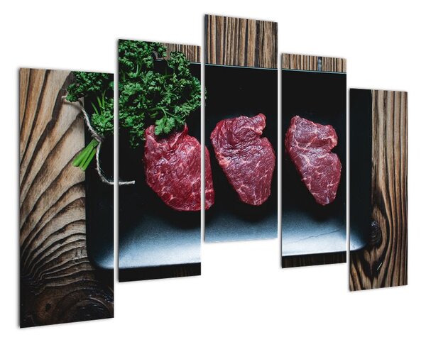 Obraz - steaky (Obraz 125x90cm)