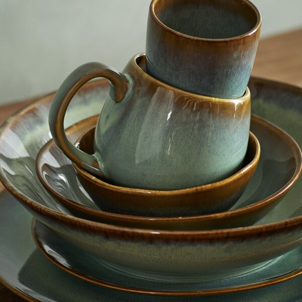 Kameninový hrnček Green Reactive Glaze 400 ml