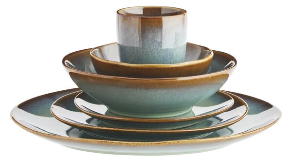 Kameninová miska Green Reactive Glaze Small