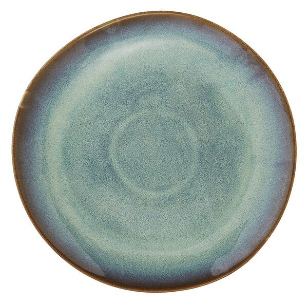 Veľký kameninový tanier Green Reactive Glaze Ø 27 cm
