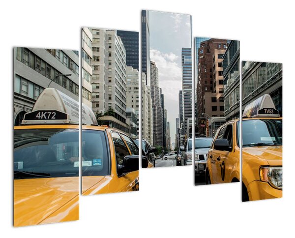 Obraz New-York - žlté taxi (Obraz 125x90cm)