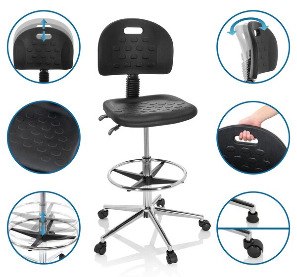 OTOČNÁ STOLIČKA, čierna MID.YOU - Online Only kancelárie, Online Only