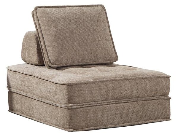 Rozkladacia multifunkčná sofa CALMERO - svetlo hnedá