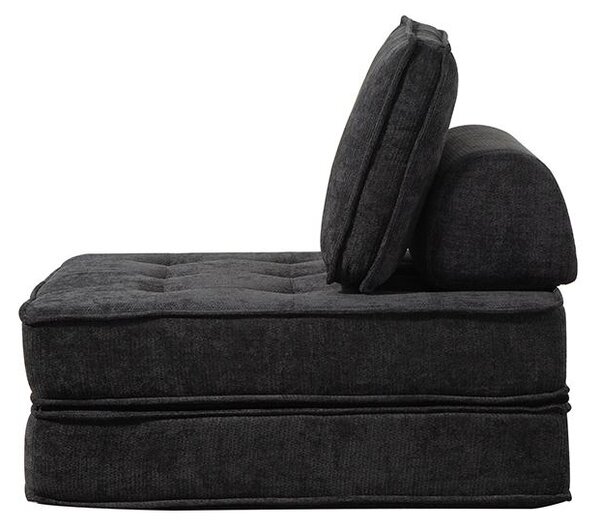 Rozkladacia multifunkčná sofa CALMERO - čierna