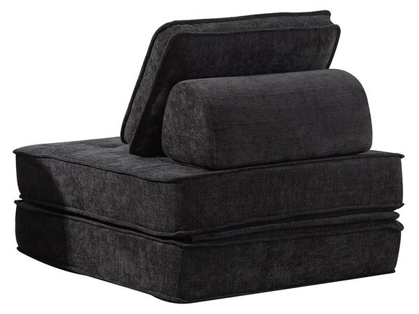 Rozkladacia multifunkčná sofa CALMERO - čierna